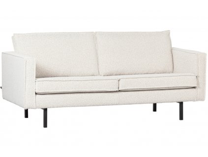 Fehér szövet kétüléses kanapé Raden 190 cm