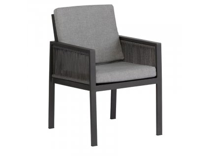 Armilo szürke-fekete fém kerti szék