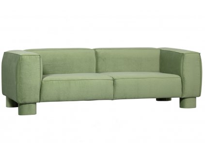 Zöld bársony háromszemélyes Merro kanapé 240 cm