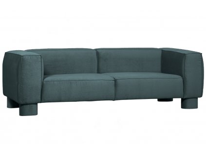 Kék bársony háromszemélyes Merro kanapé 240 cm