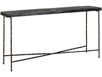 Fekete fém fésülködőasztal Richmond Ventana 149 x 38 cm