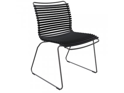 Fekete műanyag kerti szék HOUE Click