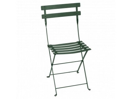 Sötétzöld fém összecsukható szék Fermob Bistro