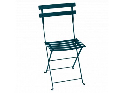 Kék fém összecsukható szék Fermob Bistro