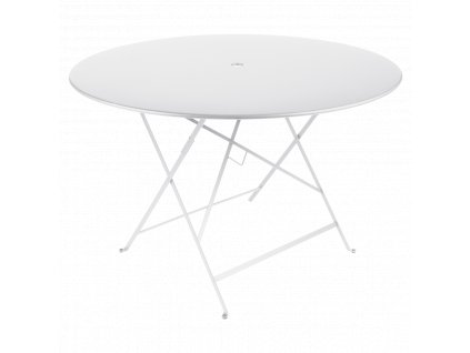 Fehér fém összecsukható asztal Fermob Bistro Ø 117 cm