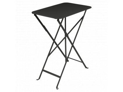 Fekete fém összecsukható asztal Fermob Bisztró 37 x 57 cm