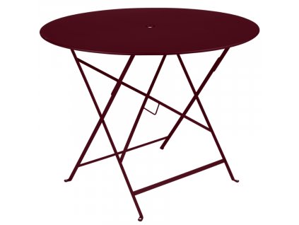 Cseresznyepiros fém összecsukható asztal Fermob Bistro Ø 96 cm