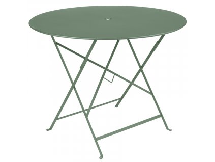 Kaktuszzöld fém összecsukható asztal Fermob Bistro Ø 96 cm