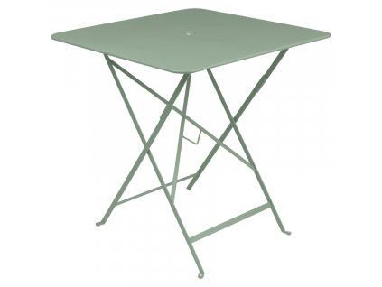 Kaktuszzöld fém összecsukható asztal Fermob Bisztró 71 x 71 cm