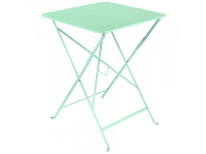 Opálzöld fém összecsukható asztal Fermob Bisztró 57 x 57 cm