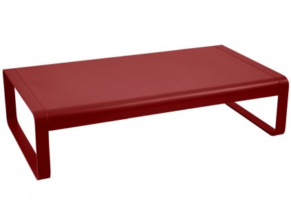 Piros alumínium kerti dohányzóasztal Fermob Bellevie 138 x 80 cm