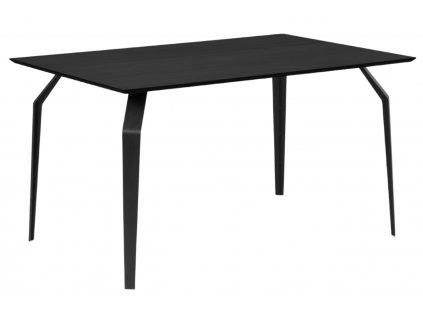 Fekete tölgy étkezőasztal MICADONI SONO 120 x 80 cm