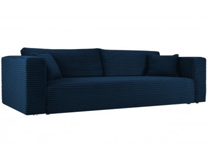 Királykék kordbársony kanapéágy MICADONI Diego 240 cm