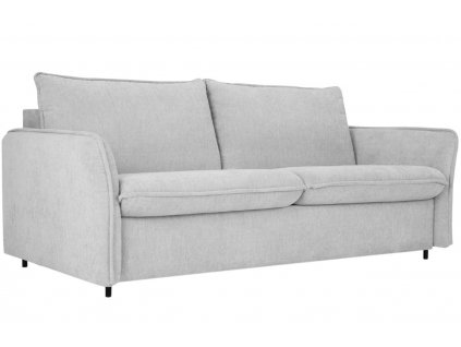 Világosszürke zsenília kanapéágy MICADONI Dalida 166 cm