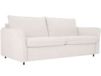 Világos bézs zsenília kanapéágy MICADONI Dalida 186 cm