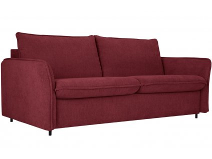 Bordó vörös zsenília kanapé MICADONI Dalida 186 cm