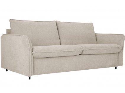 Bézs zsenília kanapéágy MICADONI Dalida 208 cm