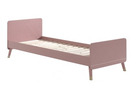 Rózsaszín fa ágy Vipack Billy 90x200 cm