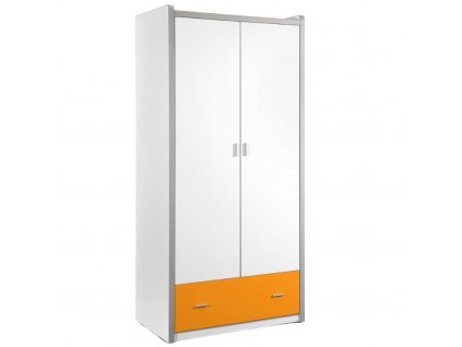 Narancssárga fából készült szekrény Vipack Bonny 202 x 96 cm
