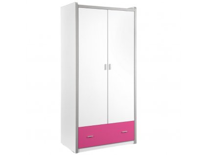 Fukszia rózsaszínű fa szekrény Vipack Bonny 202 x 96 cm