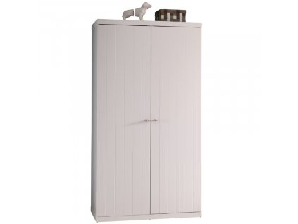 Fehér fa szekrény Vipack Robin 205 x 110 cm