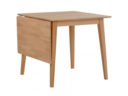 Tölgyfa összecsukható étkezőasztal ROWICO FILIPPA 80-125 x 80 cm