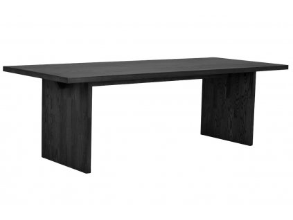 Fekete fa étkezőasztal ROWICO EMMETT 240 x 95 cm