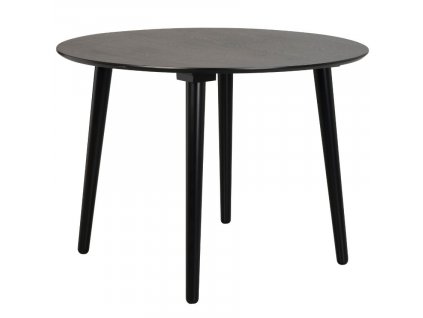 Fekete kőris étkezőasztal ROWICO LOTTA 106 cm