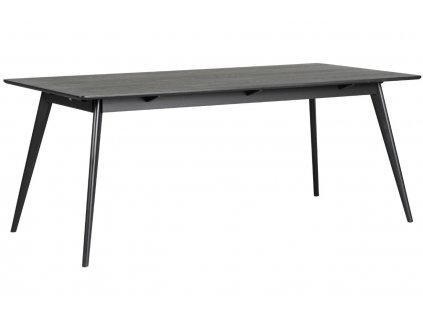 Fekete kőris étkezőasztal ROWICO YUMI 190 x 90 cm