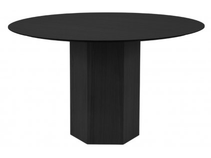 Fekete tölgy étkezőasztal Micadoni Sahara 120 cm
