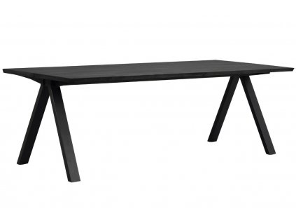 Fekete tölgy étkezőasztal ROWICO CARRADALE 220 x 100 cm