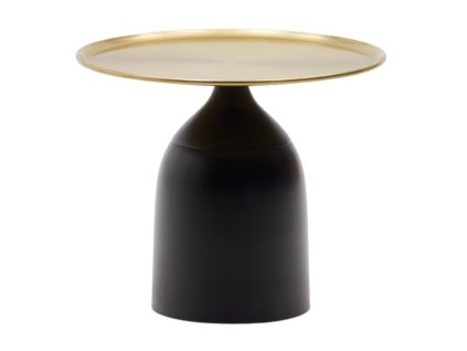 358086 cerno zlaty kovovy odkladaci stolek kave home liuva 52 cm