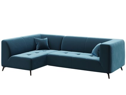 188342 modra sametova rohova pohovka mesonica toro leva 260 cm