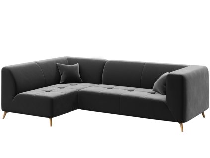 188345 1 tmave seda sametova rohova pohovka mesonica toro leva 260 cm