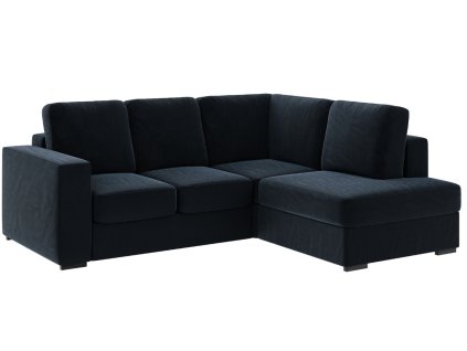 190298 tmave modra sametova rohova rozkladaci pohovka mesonica lago prava 241 cm