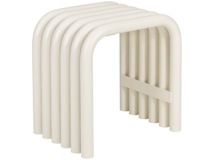 Nokk bézs színű fém zsámoly 42,5 cm