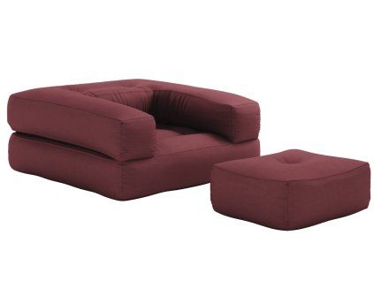 Cube összecsukható fotel lábtartóval