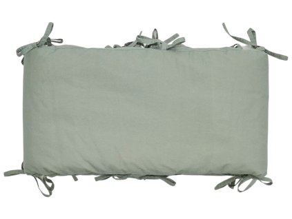 437568 zeleny bavlneny mantinel do postylky kave home laily 180 cm