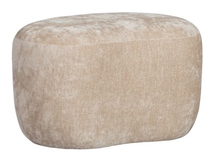 Bézs kárpitozott Popule puff 46 cm