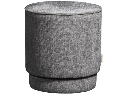 Sötétkék kárpitozott Pearlo puff 40 cm