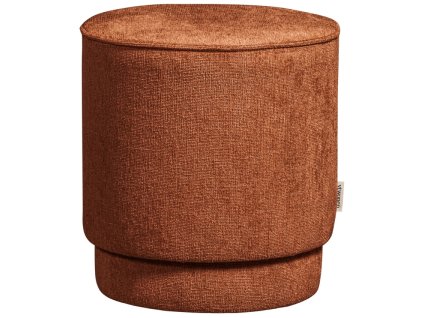 Téglavörös színű, kárpitozott Pearlo puff, 40 cm