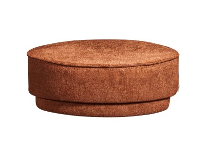 Téglavörös kárpitozott Pearlo puff, 80 cm