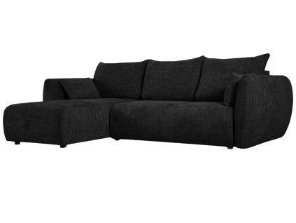 393884 cerna calounena rozkladaci pohovka cosmopolitan design matera 253 cm leva