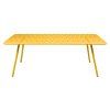412459 zluty kovovy stul fermob luxembourg 207 x 100 cm
