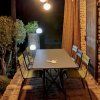 452154 7 hnedy kovovy skladaci stul fermob caractere 128 x 90 cm