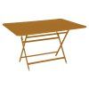 452154 hnedy kovovy skladaci stul fermob caractere 128 x 90 cm
