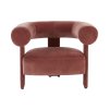 Rózsaszín kárpitozott karosszék SABANA