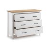 Fehér fenyő komód Marckeric Miranda 100 x 40 cm
