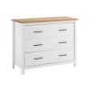 Fehér fenyő komód Marckeric Miranda 100 x 40 cm