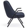 Sötétkék szövet fotel Teulat Dins